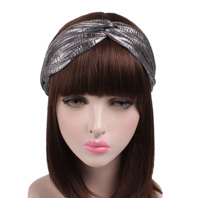 New African Pattern Print Headband for Women Twist Style Black Girl Head Wraps Elastic Hair Accessories Turban Headscarf