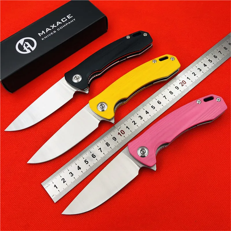Оригинальный складной нож MAXACE balance s G10 ручка 14C28N стальной шлифовальный маленький