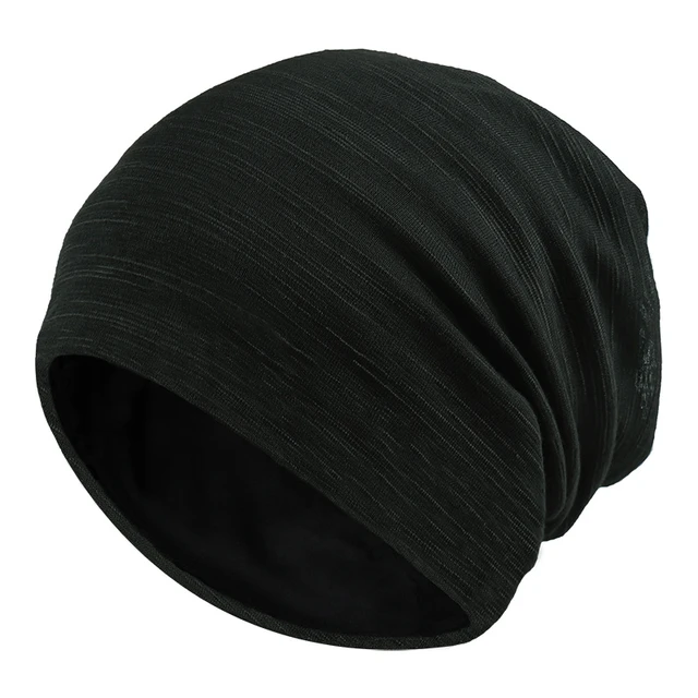 Bonnet pour homme, bonnet en coton fin pour homme, turban d'hiver