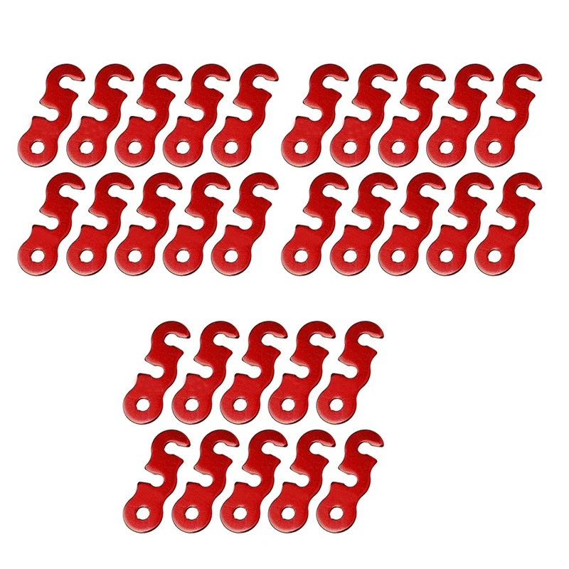 

30 Pcs Ultralight Aluminum Alloy Rope Cord Adjuster Tent Tensioners Rope Adjuster for Tent Camping Hiking Backpacking Outdoor Ac