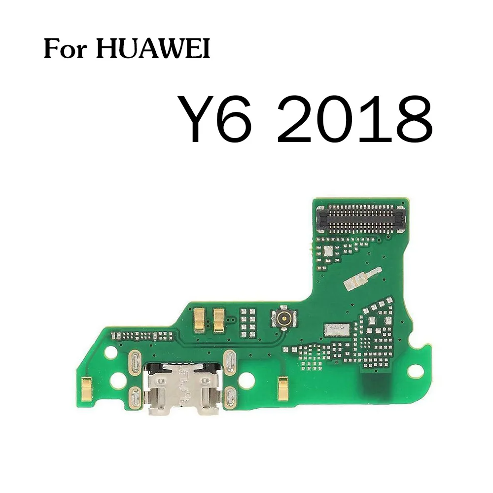 Y6 2018 Золотой-R разъем порта для зарядки части платы гибкий кабель с микрофоном для HuaWei Y9 Y7 Y6 Pro Y5 Prime GR5 - Цвет: Y6 2018