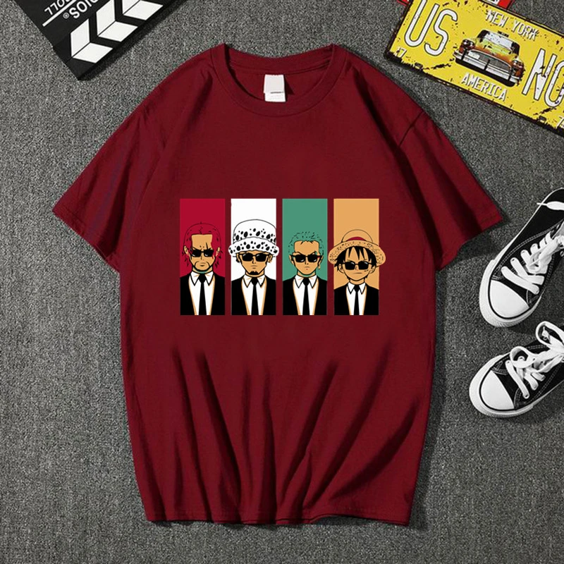 19日本アニメtシャツロロノア ゾロワンピース貯水池海賊メンズtシャツcamisetasプリント服プラスサイズtシャツ T Shirts Aliexpress