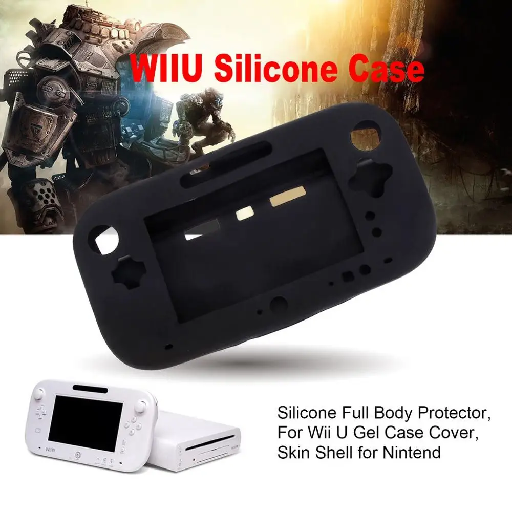 Мягкий силиконовый защитный чехол для Wii U гелевый Nintendo Gamepad|Запасные части| |