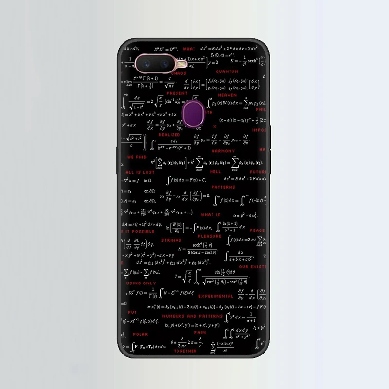 B4 Физическая формула E = mc2 Мягкий силиконовый чехол для телефона OPPO A1K A5 A9 K5 Reno Z 2 10X Ace 2Z 2F Realme 2 A5 3 5 pro Q X LiteXT X2 - Цвет: B4