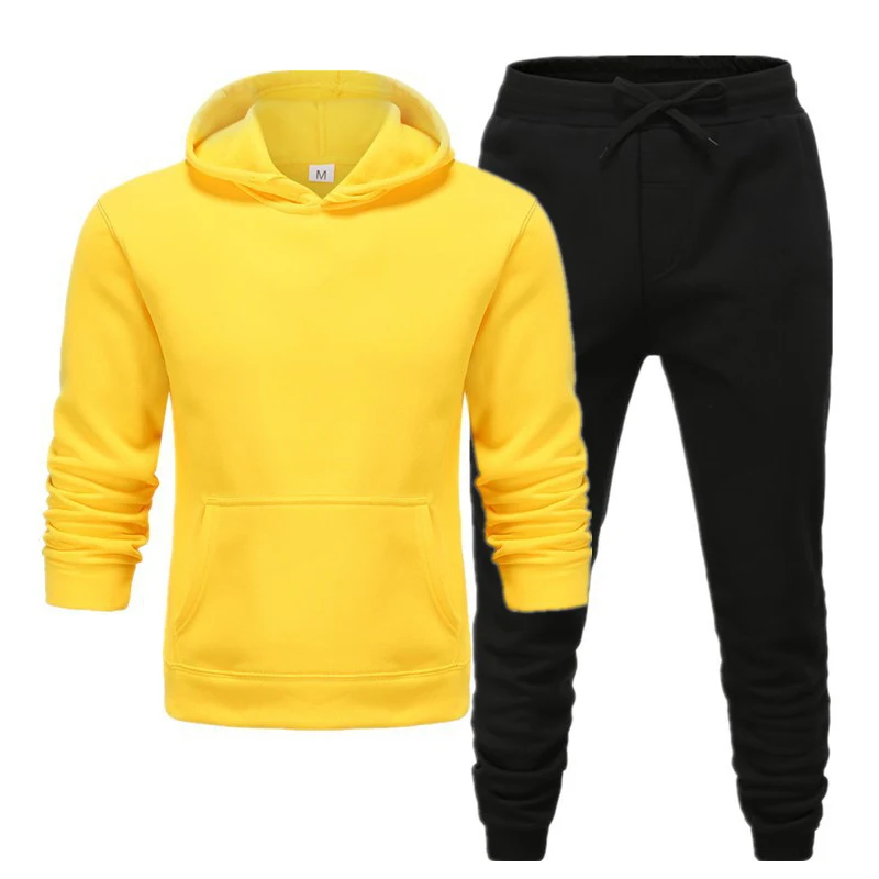 Popular Customized Print Logo Tracksuit Set Hoodies+Pants Sportwear Comfortable Unisex Streetwear Pullovers Jogging Tracksuit
