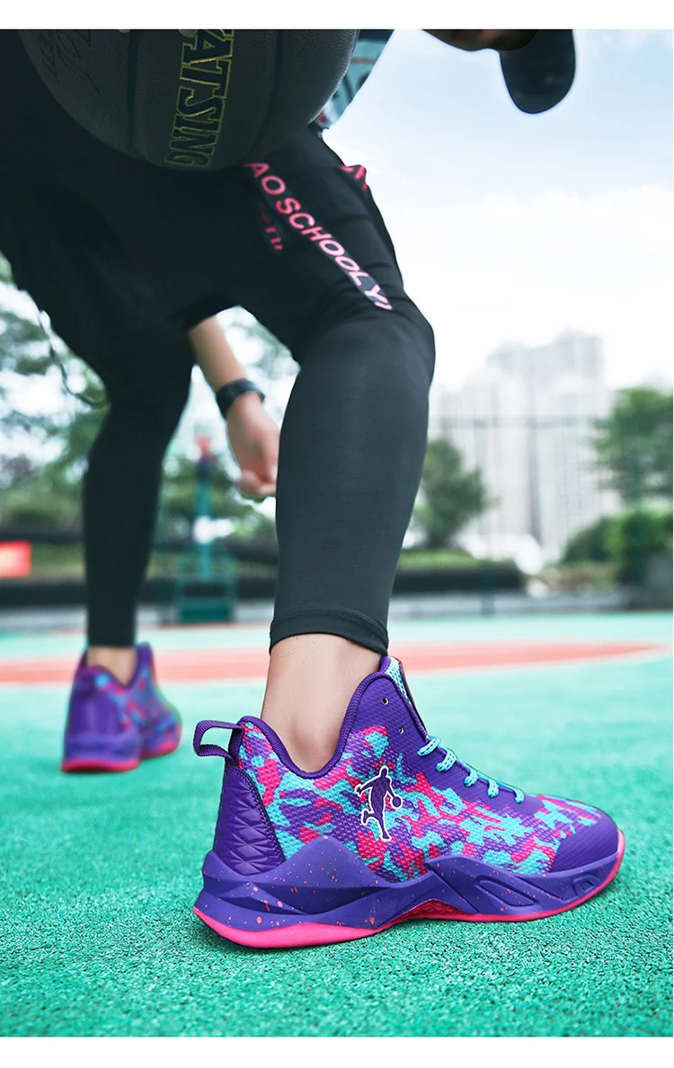 Men Professional High-top Basketball Shoes Men's Cushioning Light Basketball Sneakers Male Breathable Zapatillas Jordan Hombre