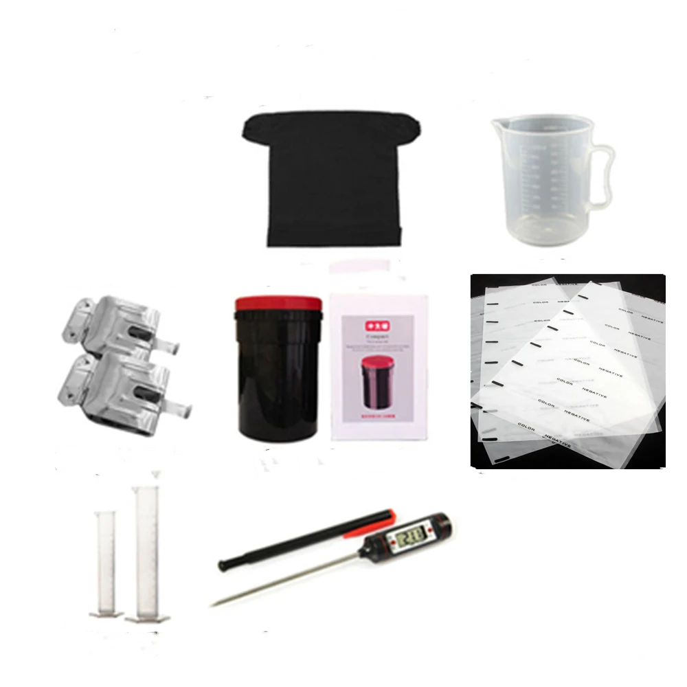 

120 Color B&W Film Darkroom kit Processing Equipment Timer Clock Developing Tank Film Canister Opener Chemical Bottle