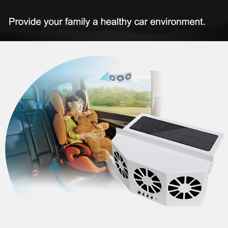 Solar Car Radiator ABS Energy Saving Environmental Protection Detoxification Deodorization Radiator L9#2