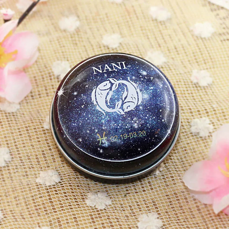 Newly NANI 12 Zodiac Sign Compact Scented Body Balm Skin Care Cream Flower Perfume Essential CLA88