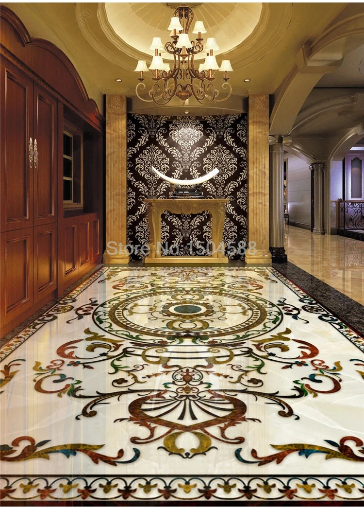 Papel de parede autoadesivo personalizado do assoalho