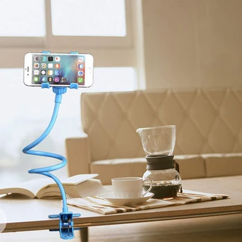 

Flexible 360 Clip Mobile Cell Phone Holder Lazy Bed Desktop Bracket Mount Stand Universal Phone Holder Stand Base bracket U3