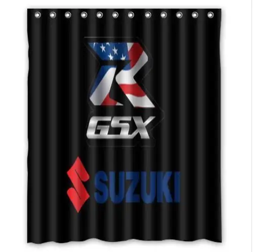 hot gsx r suzuki shower curtain with hooks