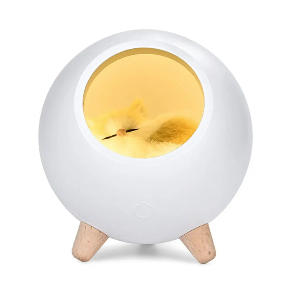 

Cat Pet House Ambience Lamp USB Charging Cute Cartoon Mini LED Night Light Touch Ambient Light Bedroom Decor For Kids