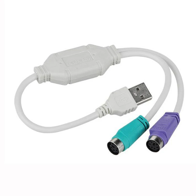 USB штекер для PS/2 PS2 Женский конвертер Кабель адаптер шнура конвертера клавиатура мышь компьютерные кабели и разъемы