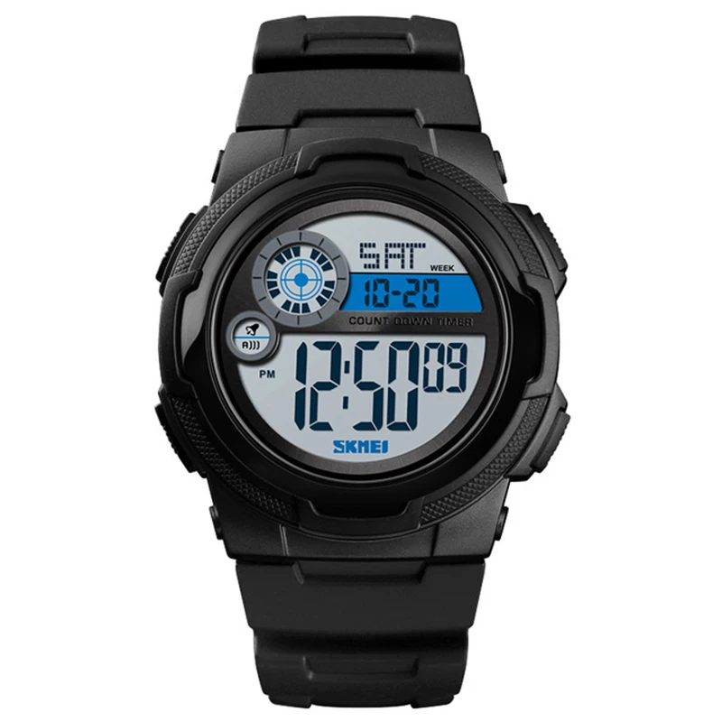 

SKMEi Men'S Brand Watch Pu Strap Sport Digital Led Digital Clock Waterproof Watch 1437