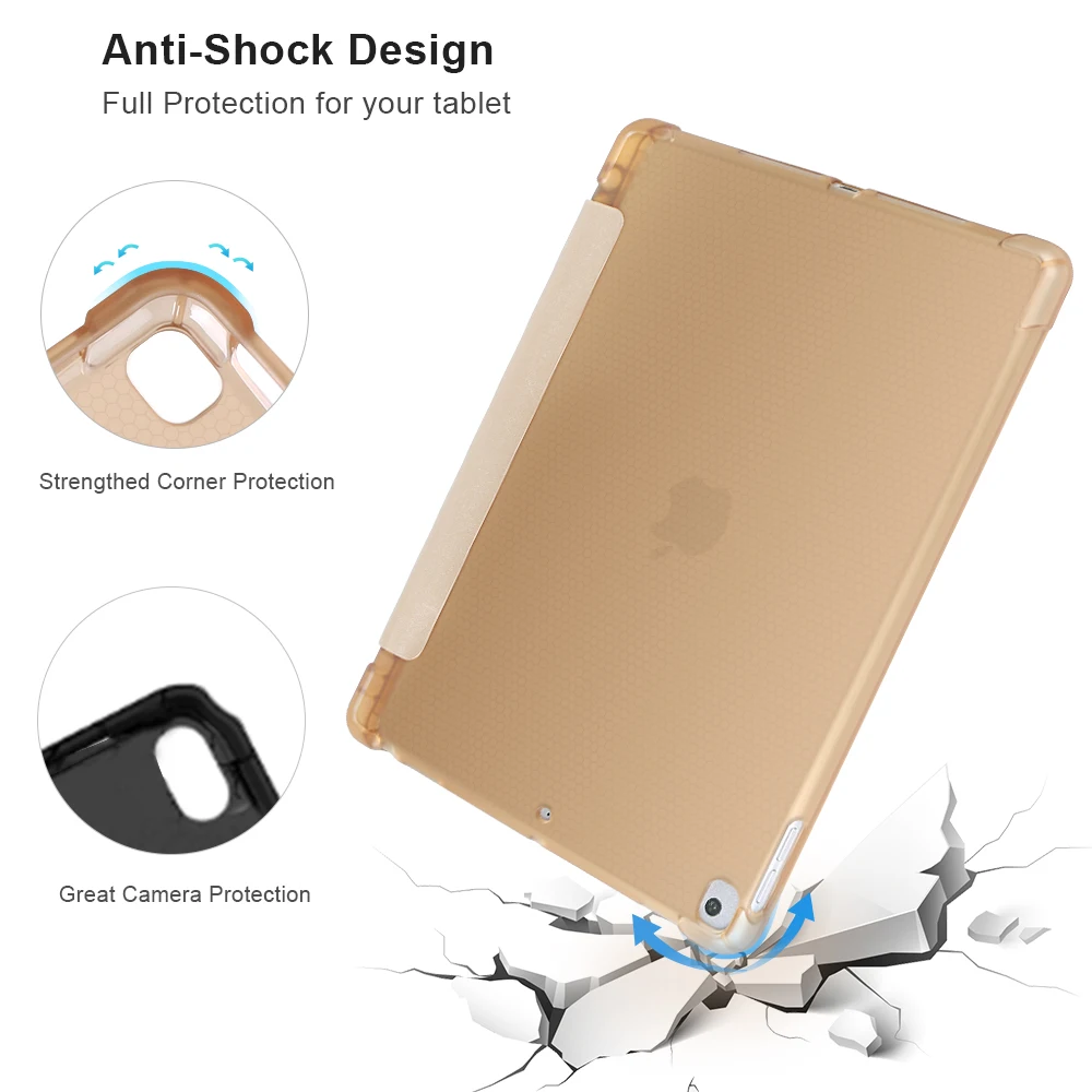Для iPad Pro 10,5 чехол с карандашом держатель для iPad Air 3 чехол Funda, для iPad 10,2 чехол Pro 11 Air 1 2 9,7