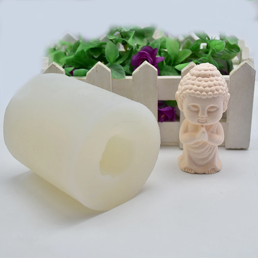DIY силиконовая форма Бог Будда ручная глина ремесленные цементные формы бетонная