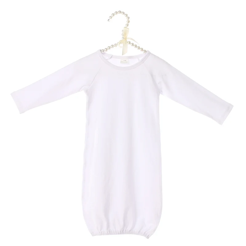 Kaiya Angel/платье для сна новорожденных унисекс однотонное хлопковое платье с