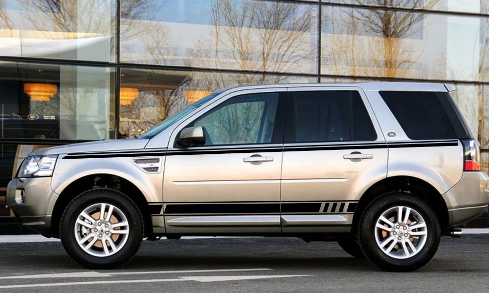 2 шт./компл. автомобильный боковой двери Графика винил Стикеры для Land Rover Discovery 3 4 2 freelander 2 1 Range Rover велар(Land Rover Range Rover аксессуары