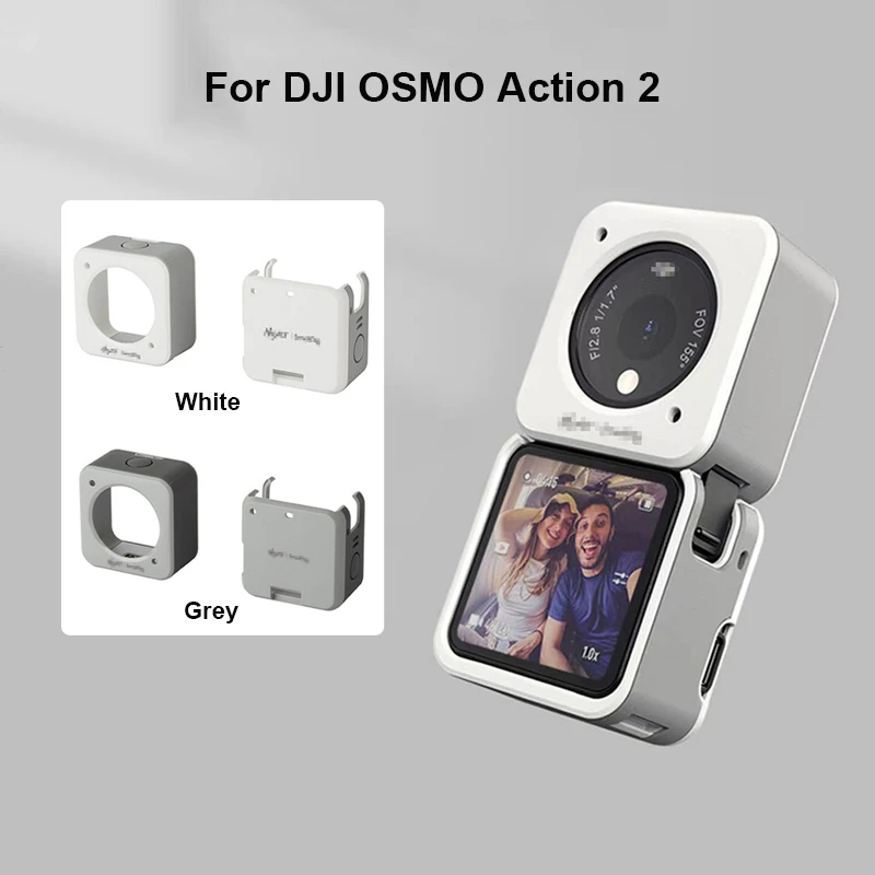 DJI Action 2 funda protectora para cámara, Marco antiarañazos para OSMO Action 2, accesorios para cámara deportiva|Carcasas videocámara - AliExpress