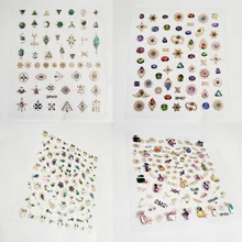 Маникюр Цветочные Наклейки Маникюр 3D стикер металлический стиль Цветочные наклейки винтажные изысканные наклейки для ногтей металлический орнамент клей