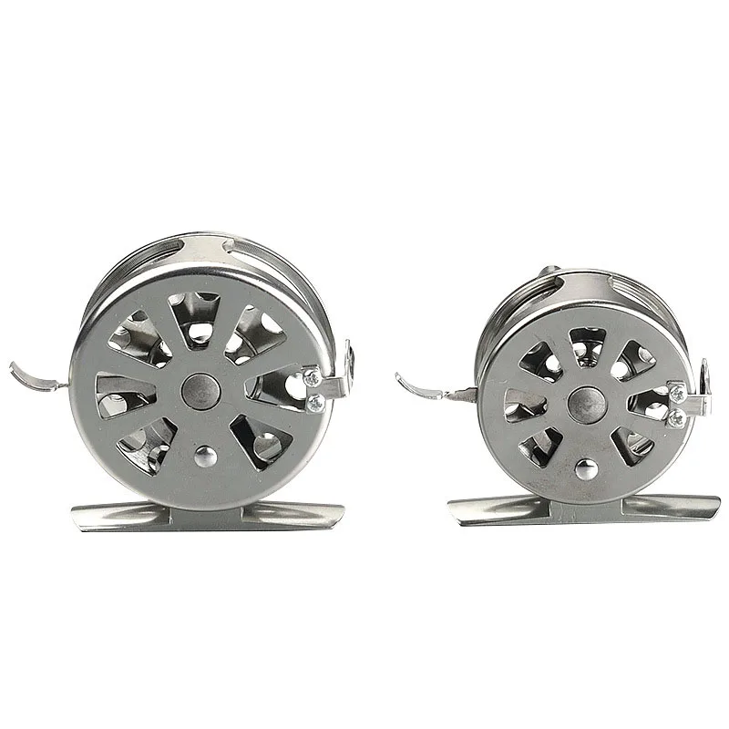 

Fly Fishing Reel 2+1 BB with CNC-machined Aluminum Alloy Body ,Ice Fishing Reel 5/0 6/0 Weights (Sliver)
