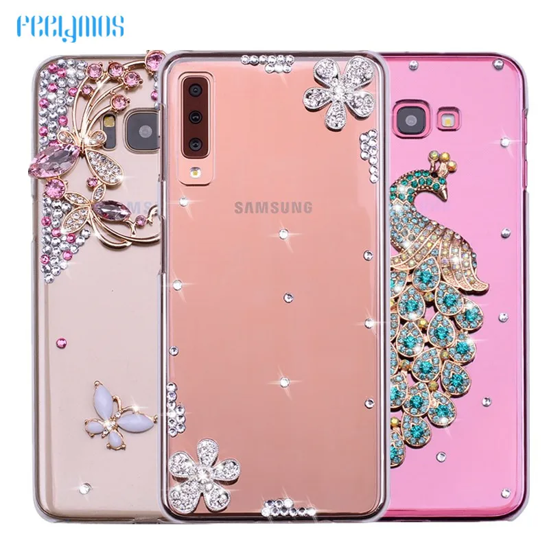 Для samsung Galaxy M30 A80 A50 A20 A10 A30 A40 A60 A70 A90 M10 M20 S10 плюс S10E A2 core Note 4/Note 5 с украшением в виде
