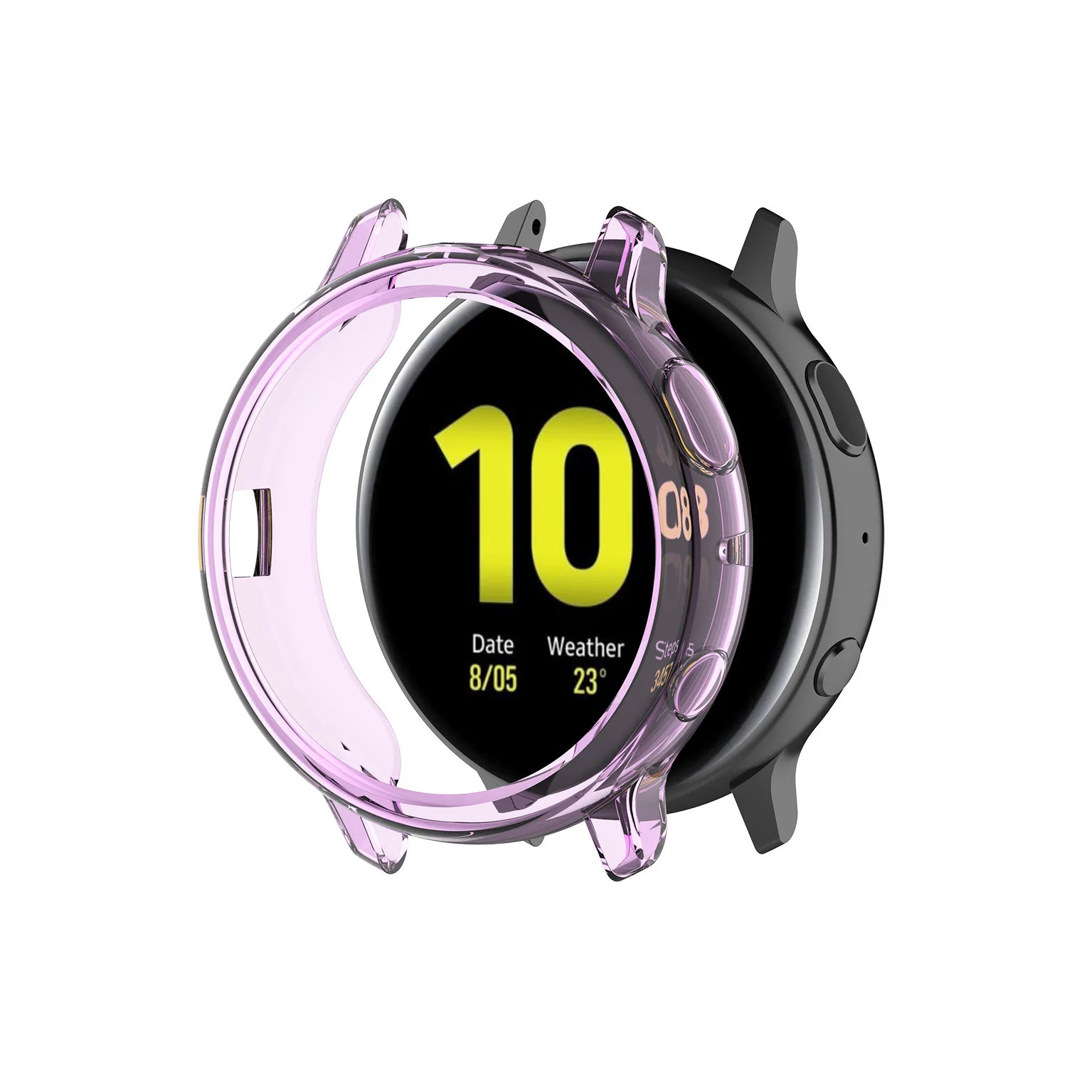 Чехол для galaxy watch active 2, для galaxy watch active, 40 мм, 44 мм, защитный чехол для экрана, аксессуары для часов, неполное покрытие