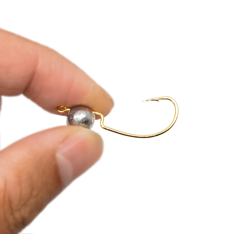 OUTKIT Jig Mini Kopf Haken 1g/2g/3g 10 teile/los Rockfishing Haken Köder Jig Grank haken Weiche Wurm Angelgerät Zubehör – Detail 6