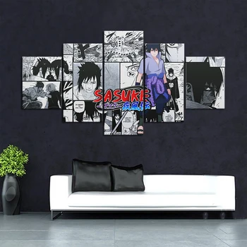

Home Decor Canvas Naruto Printed Poster Comics Painting Modern Japan Anime Role Wall Art HD Pictures Living Room Modular Frame