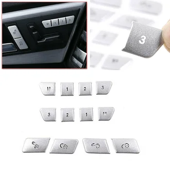 

12pcs Chrome Door Lock Switch Button Cover Sticker For Mercedes Benz W204 W212 Strict Quality Control Standards To Build