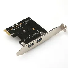 USB 3,0 PCI-E адаптер карты расширения внешний 2 порта USB3.0 концентратор внутренний 20pin разъем