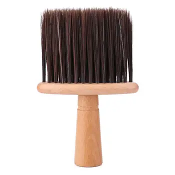 

Professional Soft Black Neck Face Duster Brushes Fibers Bristles Stylist Barber Hairbrush Beauty Salon Haircut Style Make Tool