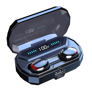 

Wireless Headphones Bluetooth Headset 5.0 Noise Canceling Headphone with LED Display Mini In Ear Sports Earbuds PK X10 Headset