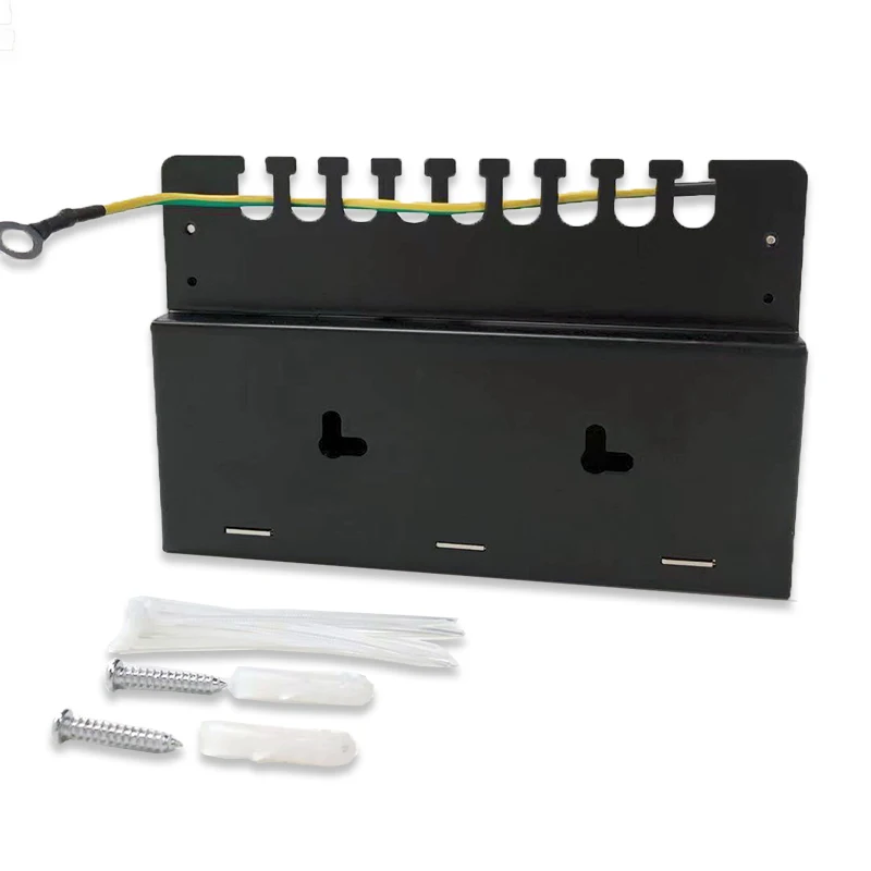 Vazio em Branco Patch Panel Keystone Enclosure Box Blindado para Rj45 Keystone Jack Sockets Desktop Wall Mount Portas 12 Portas - Imagem 6