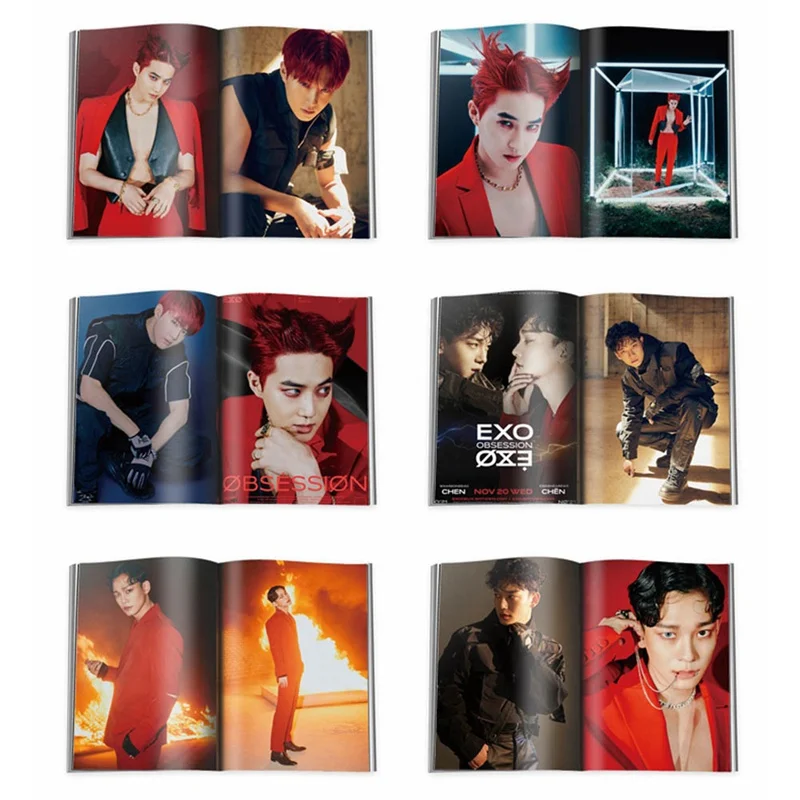 EXO аблум OBSESSION Мода K-pop EXO мини Фотокнига фото карты вентиляторы коллекция Upplies Канцелярский набор