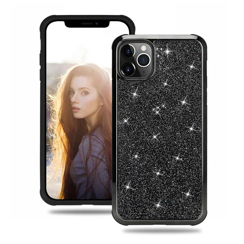 Чехол с блестящими стразами S20 для Galaxy S10 Note 10 Plus S10E сверхдвухслойный Гибридный