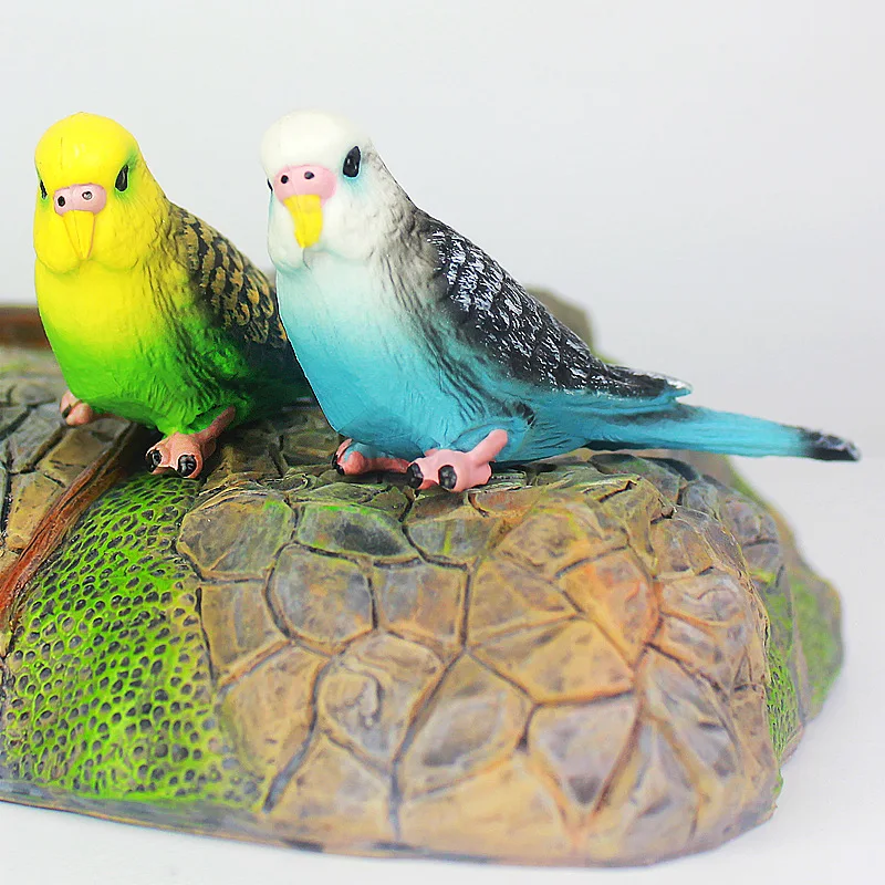 1 шт. моделирование лес попугай фигурки Миниатюрные модели животных птица фигурка Фея ПВХ Статуя Зоопарка Игрушки 8x2,3x3,2 см