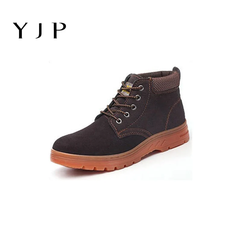 

Electric Welding Safe Shoes Steel Ttoe Cap Anti-smashing Anti-piercing Beef Tendon Wear-resistant High-top Labor Insurance Shoe