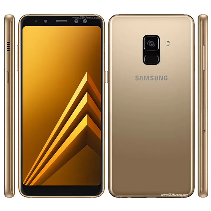 Samsung Galaxy A8 (2018)  A530F Refurbished-Original Unlocked  LTE Cell phones 5.6" Octa-core 16MP 32GB 4GB RAM Free Shipping iphone se refurbished