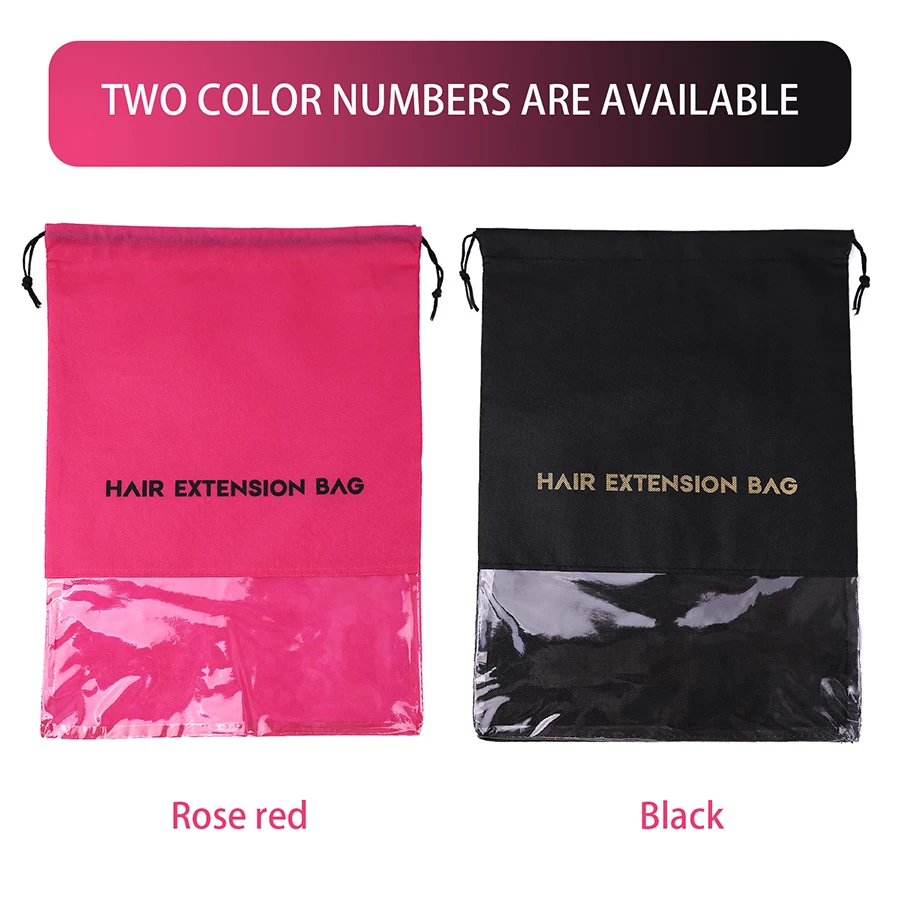 Alileader Non-Woven Bag 1Pcs for Hair Extensions Waterproof Storage Organize Shoe/Clothes Storage Bags hair extensions storage bag
