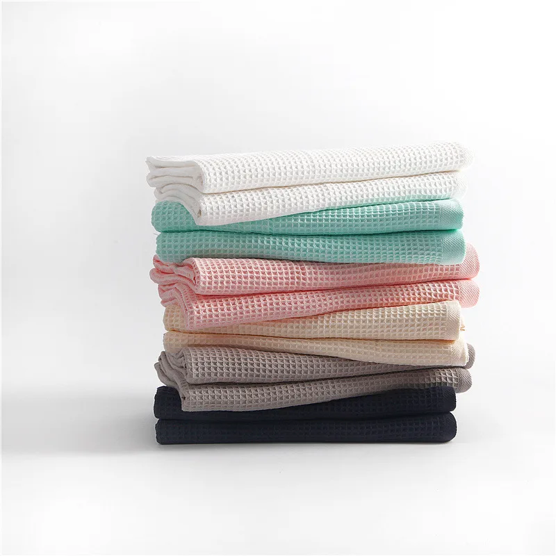 

6PCS/Set 100% Cotton Hand Towels for Adults Plaid Hand Towel Face Care Magic Bathroom Sport Waffle Towel 34x74cm