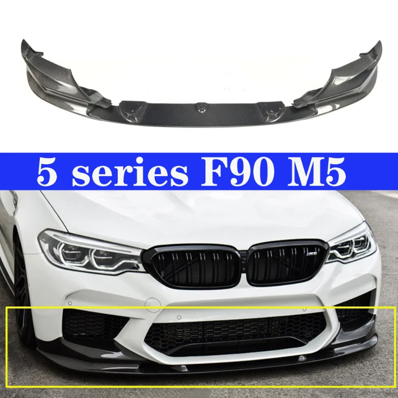 Передний бампер из углеродного волокна спойлер передний для BMW 5 серии F90 M5 2018 2019