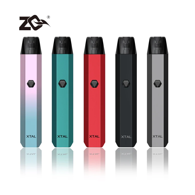 Tanie Zestaw ZQ Xtal z wbudowaną baterią 520mah 1.8ml puste kapsułki Vape ni-chrome
