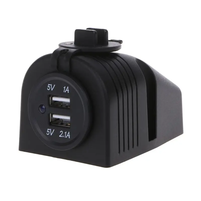 12V 24V Dashboard Mount Dual USB Панель зарядное устройство адаптер для автомобиля лодка морской грузовик