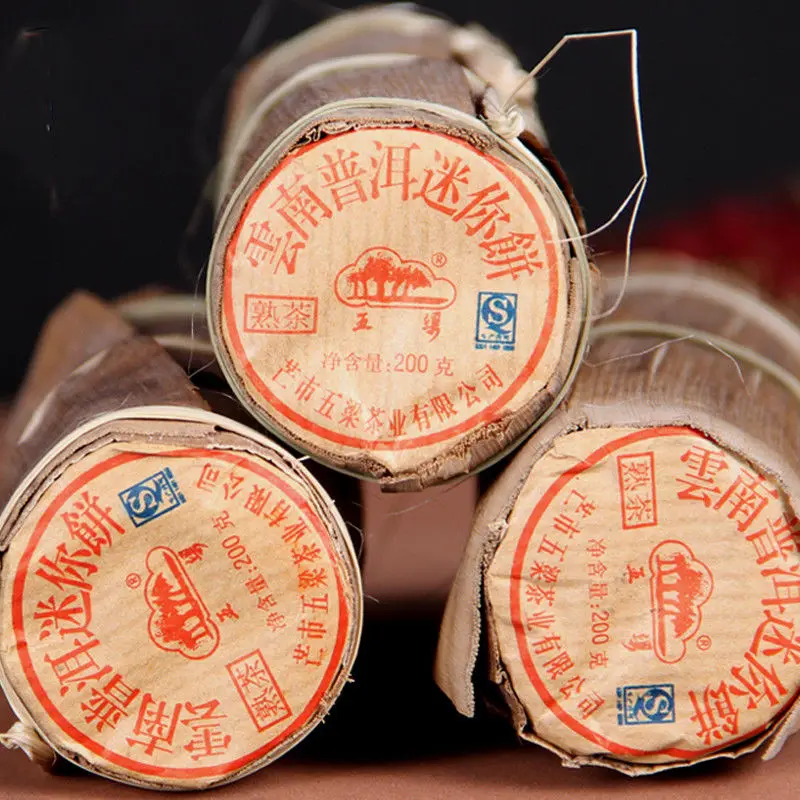

200g Wu Liang Mini Cake Ripe Cooked Health Care for Weight Loss