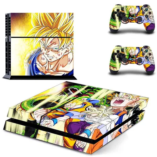 QPTM0014 Dragon Ball супер полное покрытие лицевые панели наклейка для PS4 наклейка для playstation 4 консоль и контроллеры наклейка для PS4 виниловая наклейка - Color: QPTM0014