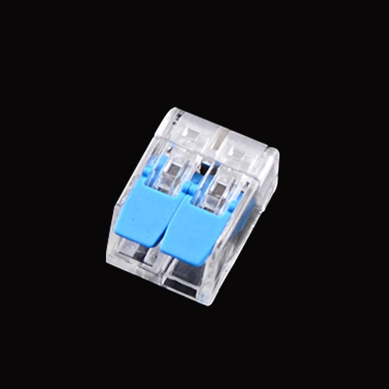 SJ-412 Blue 10-100 шт./лот 221 222-412 413 415 Мини Быстрый Соединитель проводов, универсальный кабель Разъемы, вставные терминал, светодиодный светильник коннектора - Цвет: SJ-412 Blue