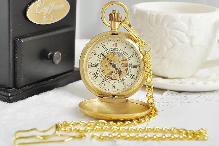 Vintage-Watch-Manufacturers-Style-Copper-Case-Pocket-Watch-with-Chain-Mechanical-Hand-Winding-Top-Quality-Best (1)