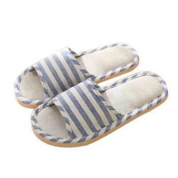 Women Indoor Slippers Floor Flat Shoes Spring Autumn Linen Flip Flops Home Slippers Female Comfortable Zapatillas de hombre New - Image 2
